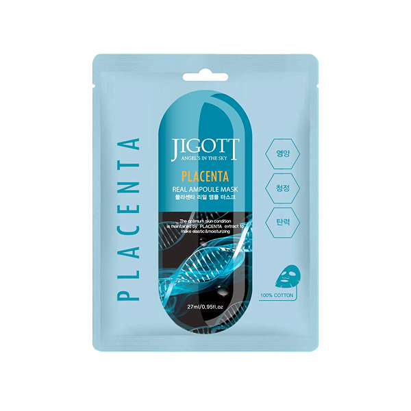 Jigott Masque en tissu visage à base de placenta végétal